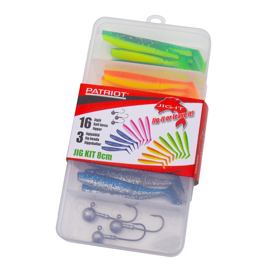 Patriot Jig-It 8 cm jiggsortiment 16+3 st/pkt - Patriot