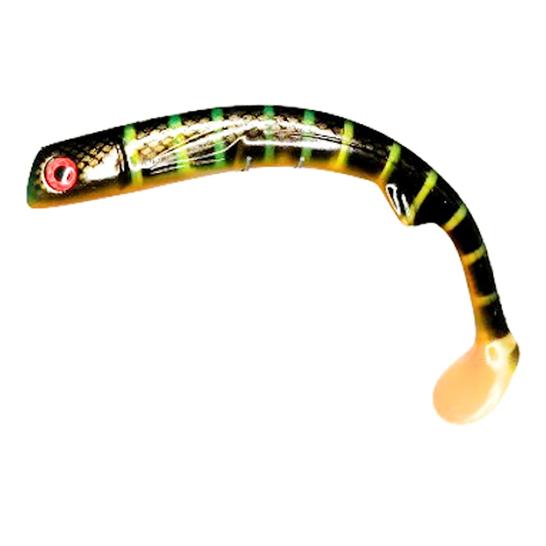 Polarbite Delta Shad 25 cm UV Transparent Black Pike - Polarbite