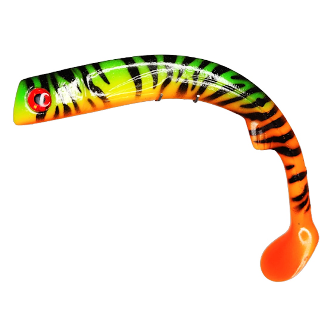 Polarbite Delta Shad 25 cm UV Fire Tiger - Polarbite