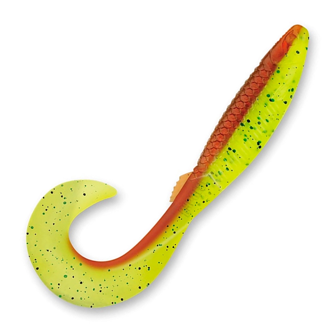 Rapala CrushCity The Curl 7,5 cm jigg 4 st/pkt Motor Oil Chartreuse - Rapala