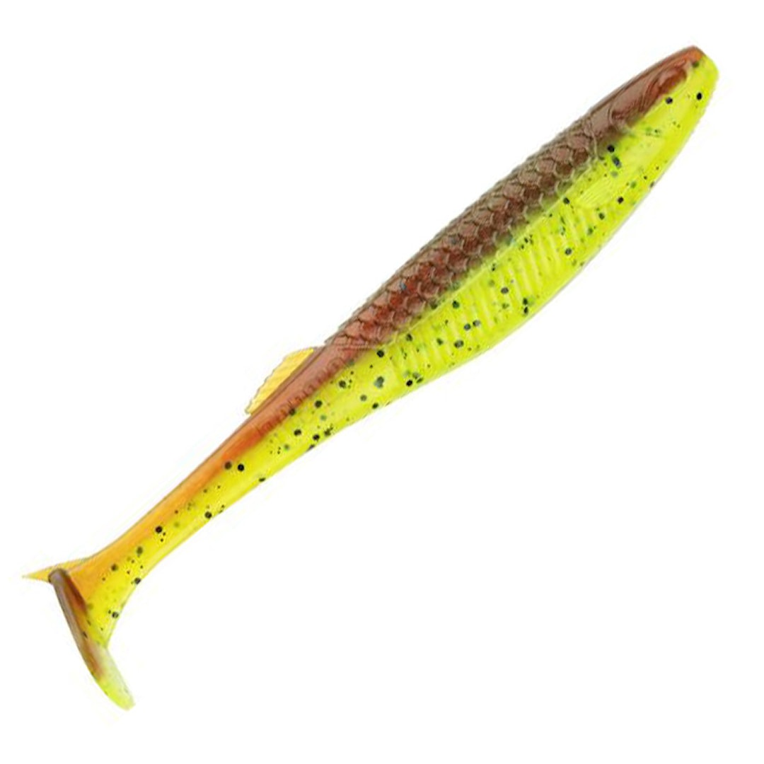 Rapala CrushCity The Kickman 7,5 cm jigg 4 st/pkt Motor Oil Chartreuse - Rapala