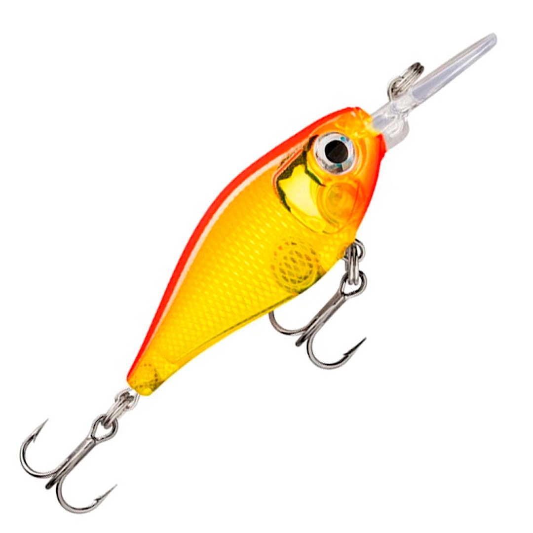 Rapala X-Light Shad 4 cm wobbler Gold Fluorescent Red - Rapala
