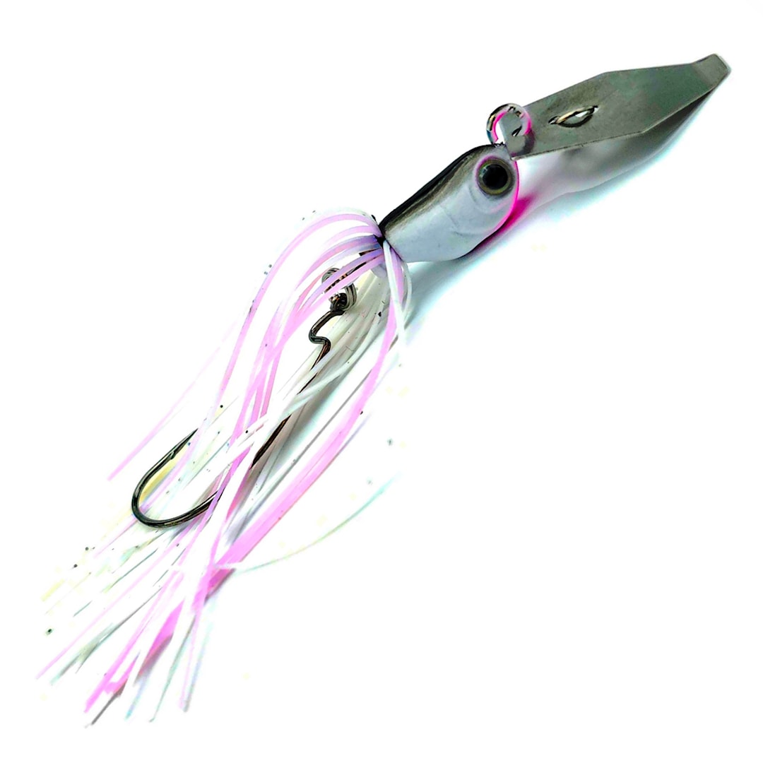 Ruthless Chatterbait 10 g White Pink - Ruthless Fishing