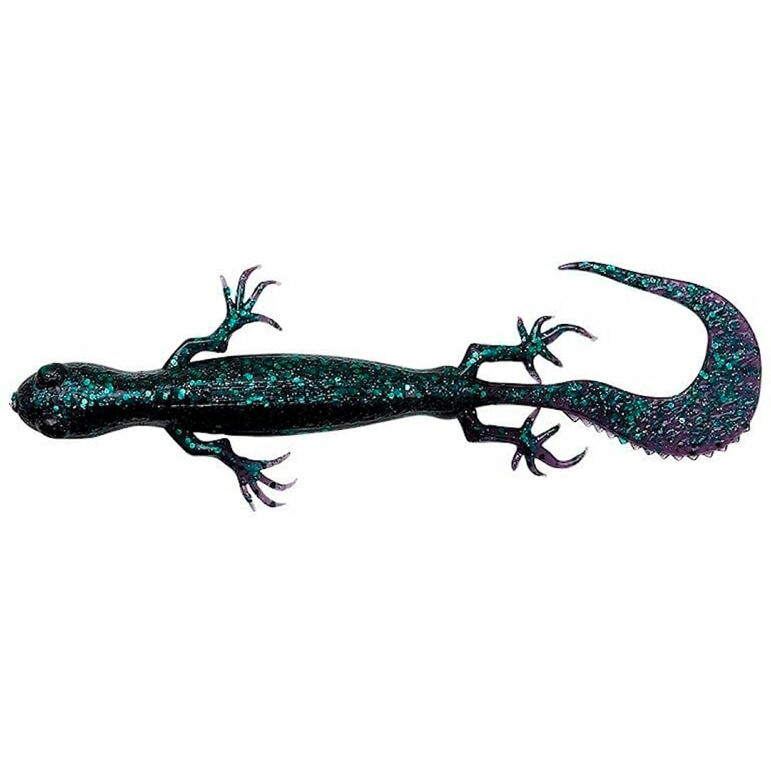 Savage Gear 3D Lizard 10 cm jigg 6 st/pkt Green Pumpkin Purple - Savage Gear
