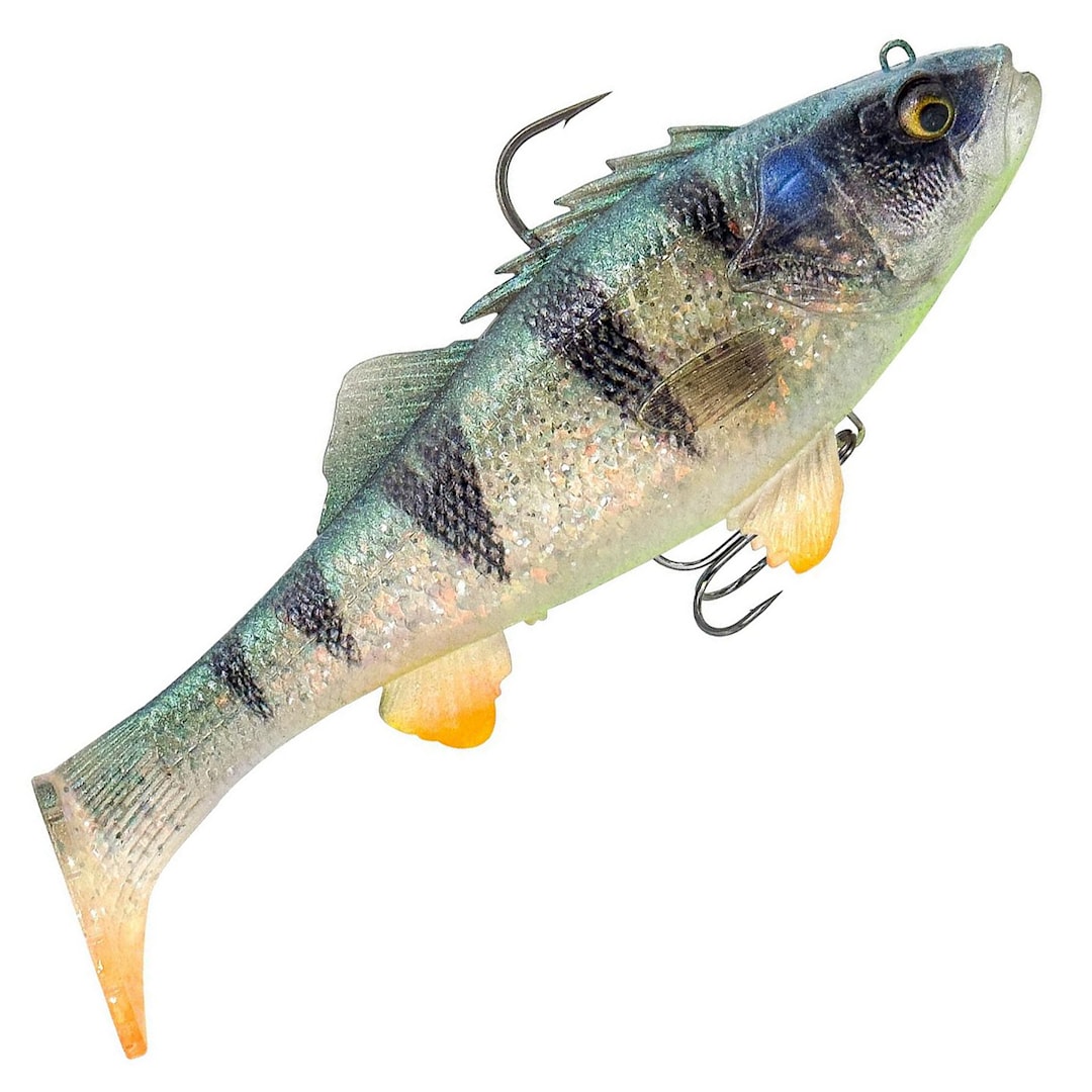 Savage Gear 3D Perch Ready to Fish 12,5 cm Ghost Silver - Savage Gear