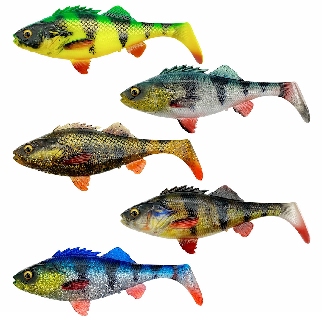 Savage Gear 4D Perch Shad 17,5 cm sortiment 5 st - Savage Gear
