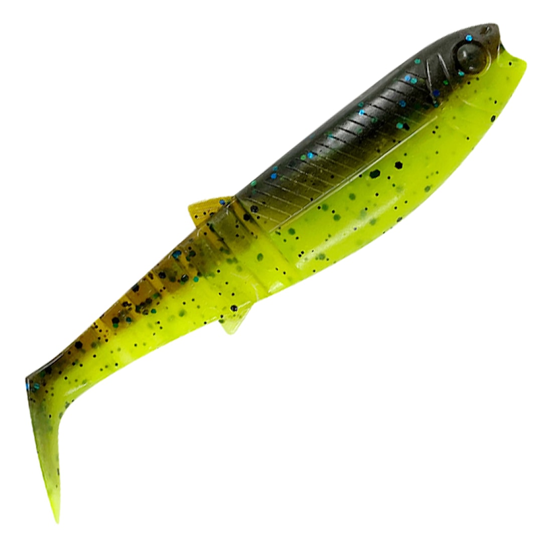 Savage Gear Cannibal Shad 17,5 cm 2 st/pkt Chartreuse Pumpkin - Savage Gear