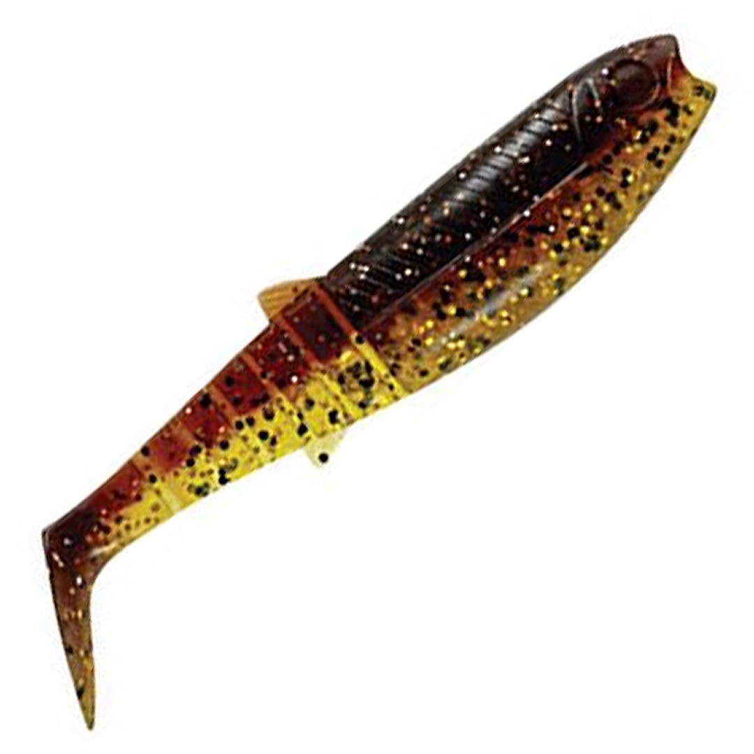 Savage Gear Cannibal Shad 8 cm jigg 5 st/pkt Motoroil UV - Savage Gear