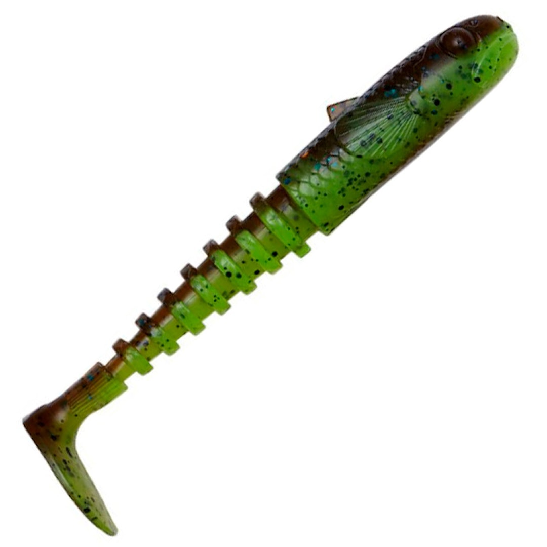 Savage Gear Gobster Shad 9 cm jigg 5 st/pkt Chartreuse Pumpkin - Savage Gear