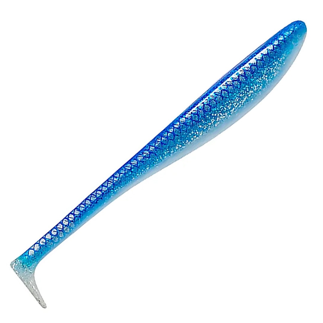 Savage Gear Monster Shad 22 cm 2 st/pkt Blue Silver UV - Savage Gear