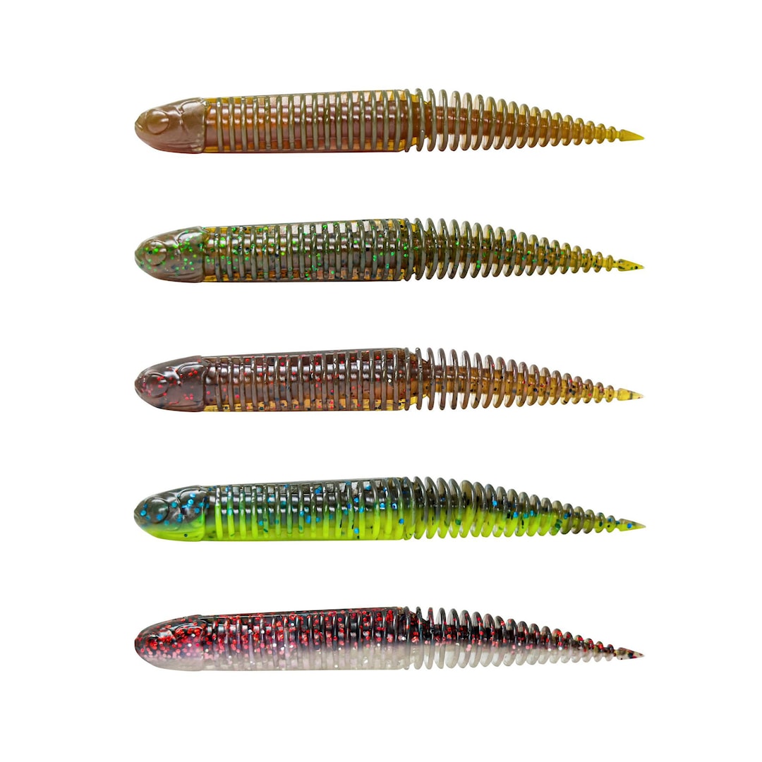 Savage Gear NED Dragon Tail Slug 8,8 cm Clear Water Mix jiggsats 5 st./pkt - Savage Gear