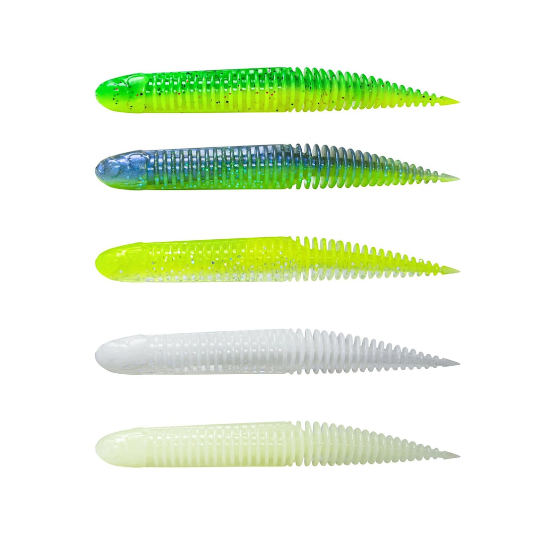 Savage Gear NED Dragon Tail Slug 8,8 cm Dark Water Mix jiggsats 5 st./pkt - Savage Gear