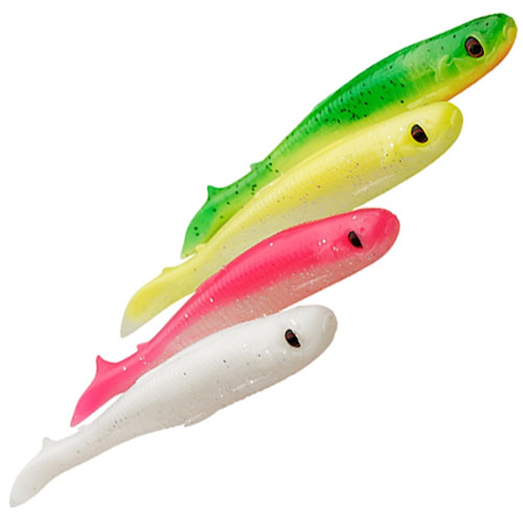 Savage Gear Slender Scoop Shad Dark Water Mix 9 cm 4 st/pkt - Savage Gear
