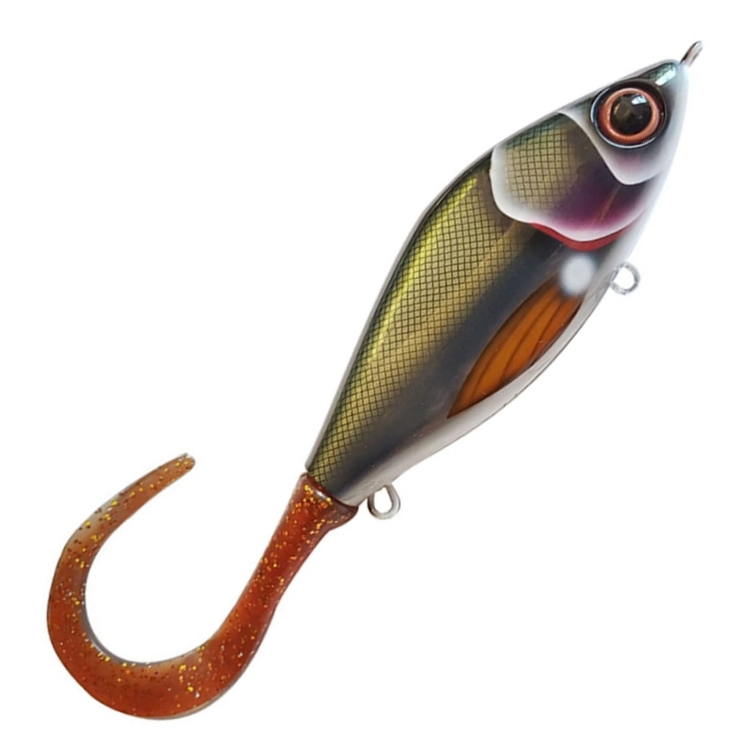 Strike Pro Guppie jerkbait Kemijoki Motoroil Glitter - Strike Pro
