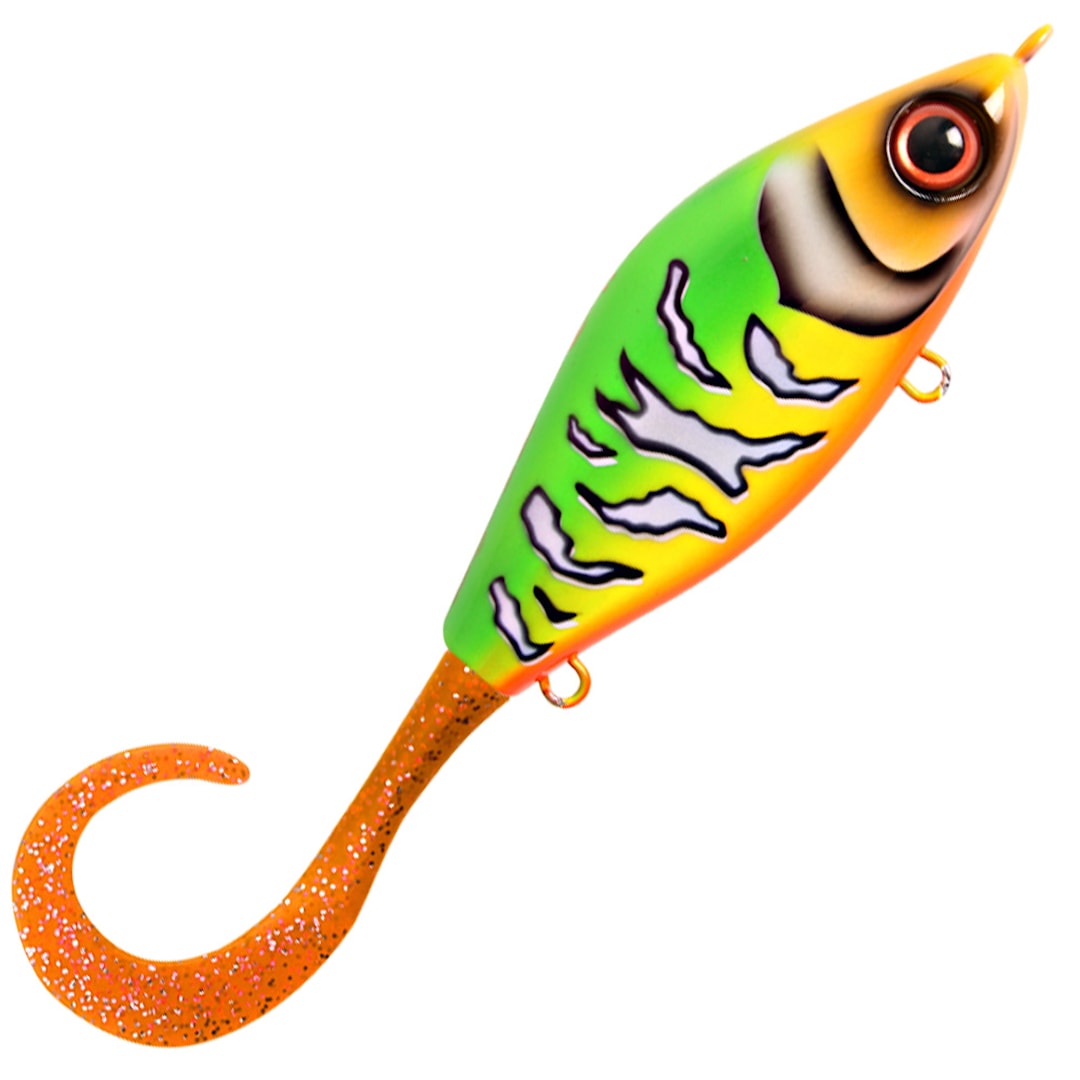 Strike Pro Guppie Jr jerkbait Jungle Rock Orange Glitter - Strike Pro