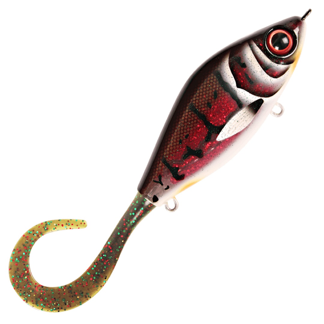 Strike Pro Guppie Jr jerkbait Demon Bass - Mossgreen Glitter - Strike Pro