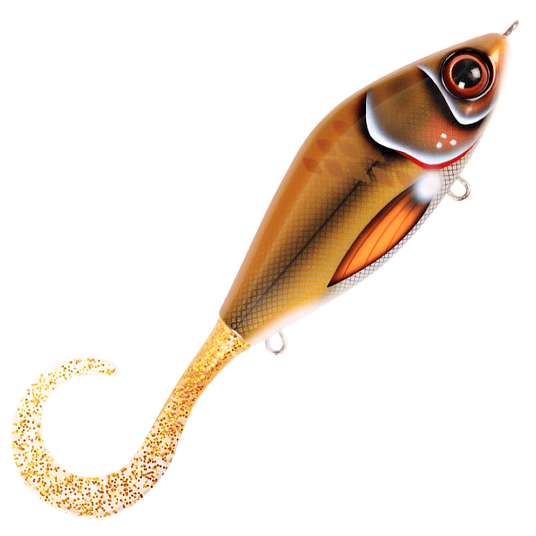 Strike Pro Guppie Jr Shallow jerkbait Bemidji Blonde - Gold Glitter - Strike Pro