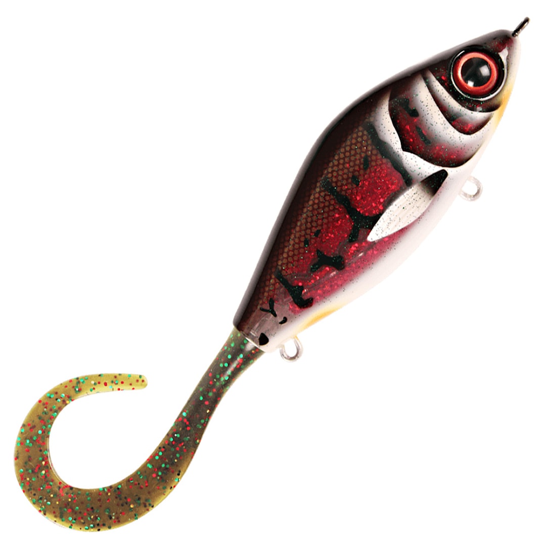 Strike Pro Guppie Jr Shallow jerkbait Demon Bass - Mossgreen Glitter - Strike Pro