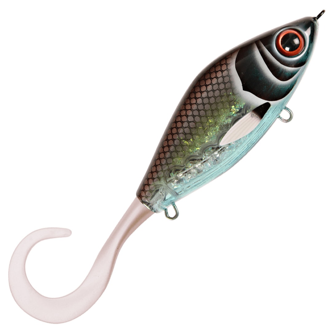 Strike Pro Guppie Jr Shallow jerkbait Midnight Shiner - Pearl White - Strike Pro