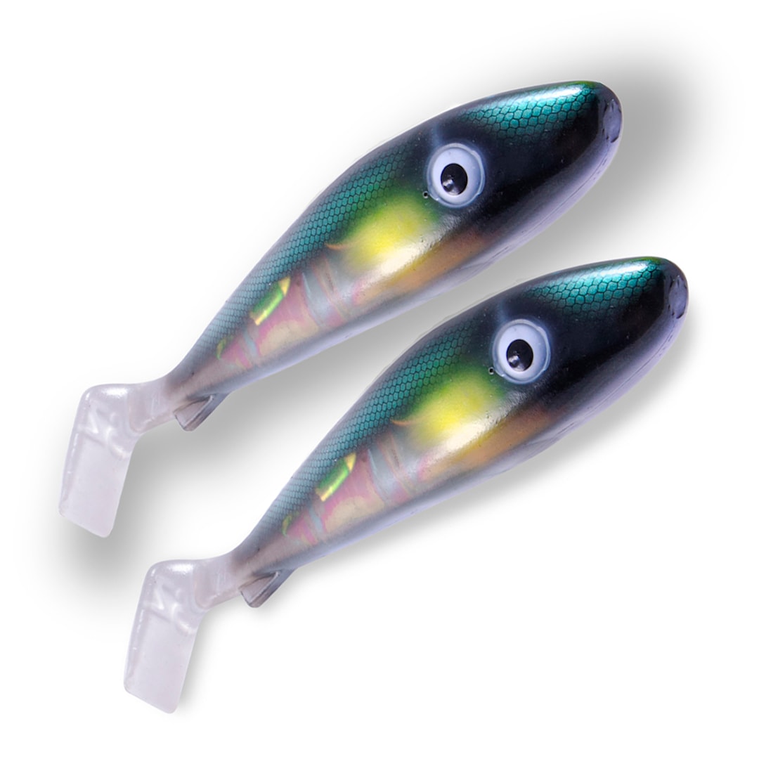 Svartzonker Flash Series McRubber 21 cm 2 st/pkt Green Sunshine - Svartzonker