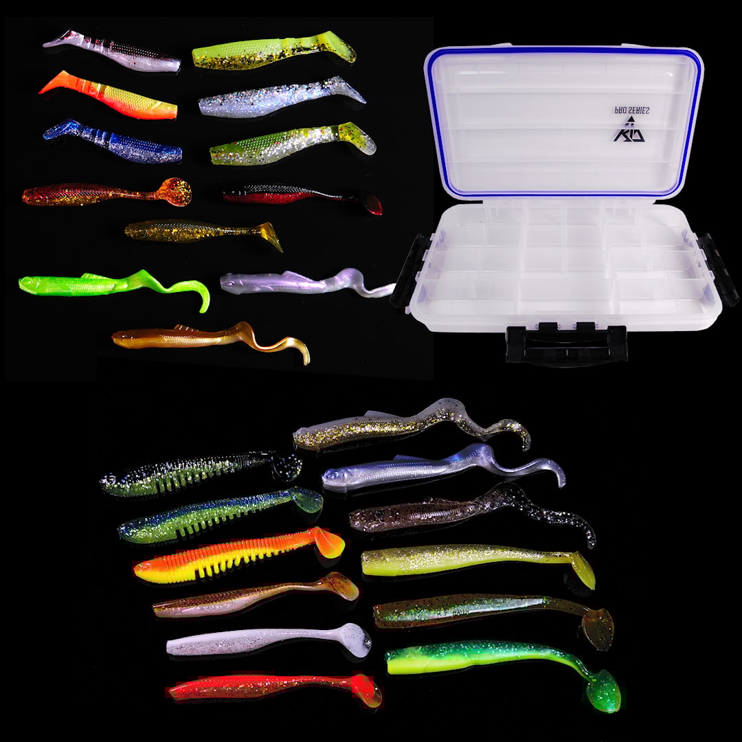 Team K.P Baits Pro jiggsats 84 st. + betesask - K.P Baits