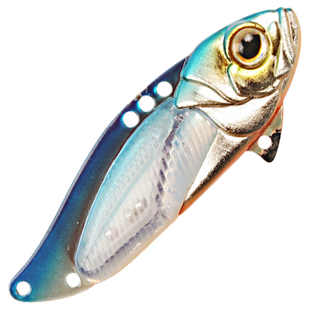 Strike Pro Astro Vibe UV 5,5 cm blade bait Blue Silver OB - Strike Pro