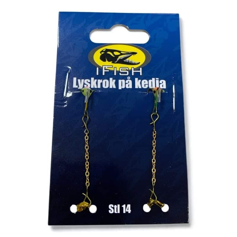 IFISH Lyskrok På Kedja Storlek 14 - 2-pack