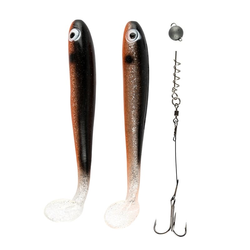 IFISH The Demon Shad 15cm - 2-pack inkl. Stinger - Silver Sally