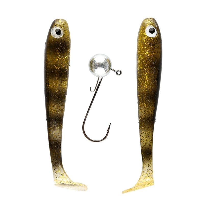 IFISH The Demon Shad 10cm - 2-pack inkl. Jiggskalle - SPDR