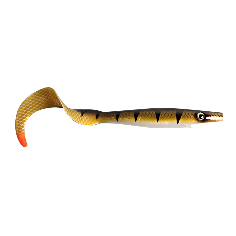 Pig Tail Jr - 23cm, 37g - Natural Perch OB - 2pcs