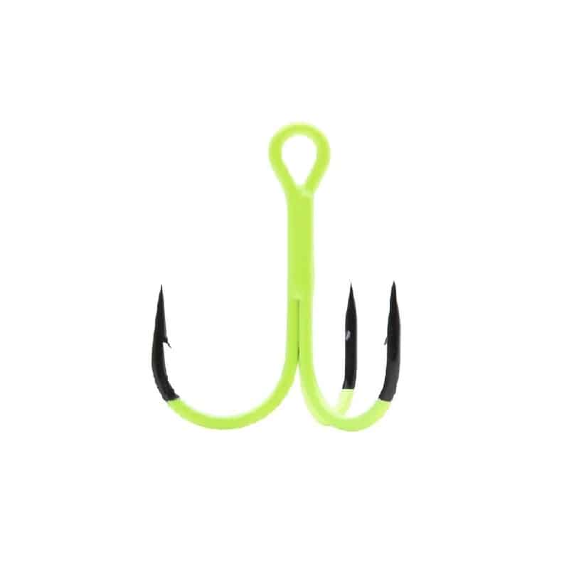 BKK  Spear-21 UVC #8 Treble Hook, Chartreuse 7-pack