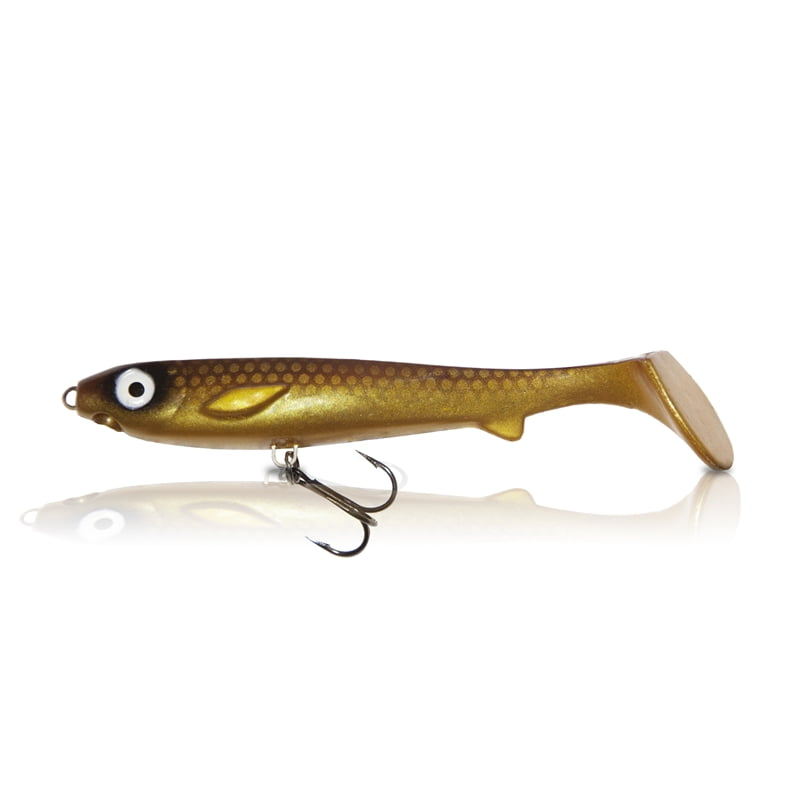 EJ Lures Flatnose Shad Jr Golddigger  med Stinger 15cm - 2-pack