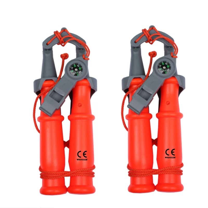 2-pack Wiggler Dubben - Isdubbar  med Visselpipa & Kompass