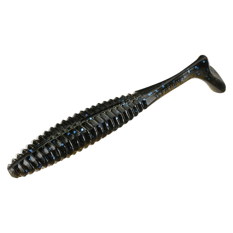 13 Fishing Pleasure Shad Swimbait, 11cm, 12g - Black & Tan - 6pcs