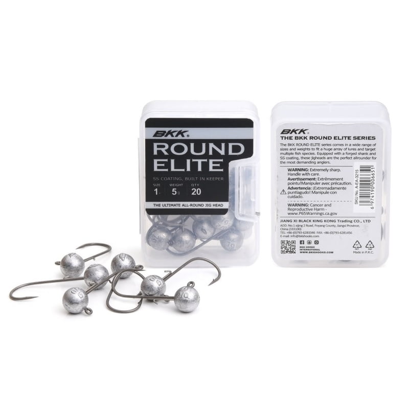 BKK Round Elite Jig Head 10g - 4/0# 20-pack