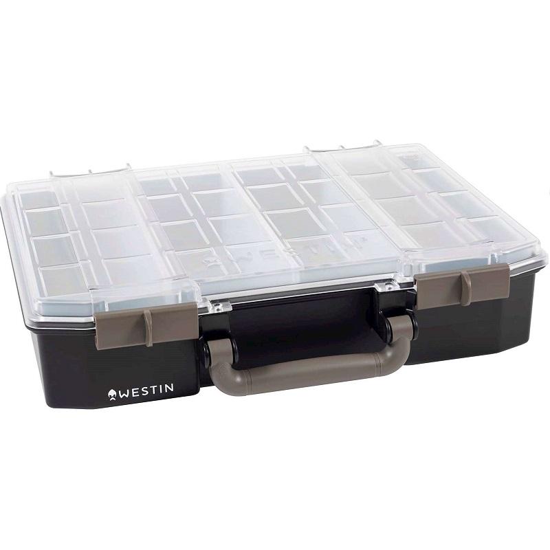 Westin W6 Betesbox - 79x337x278mm - Inkl.4 Insatser - Black/Clear