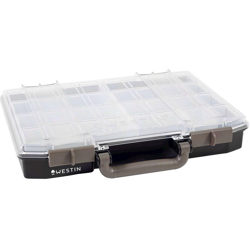 Westin W6 Betesbox - 57x337x278mm - Inkl. 10 Insatser - Black/Clear