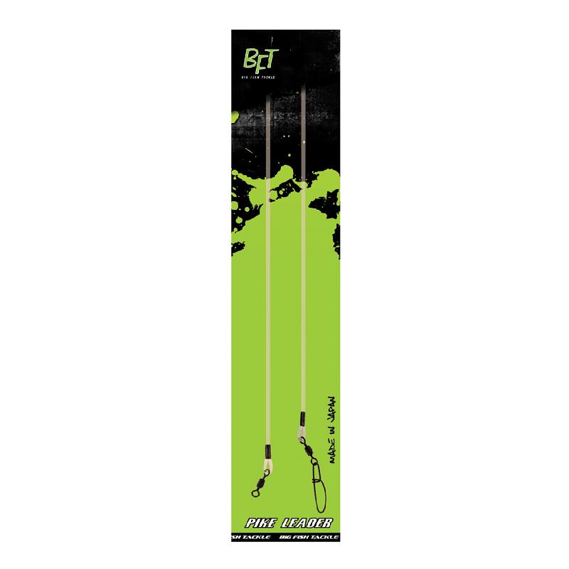 BFT Fluorocarbon Gäddtafs 60cm - Fiskelina