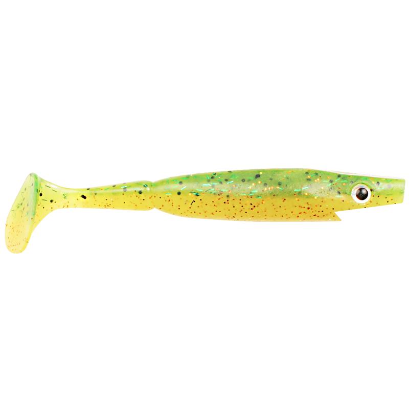 Piglet Shad - 10cm, 7g - Fire Perch - 6pcs