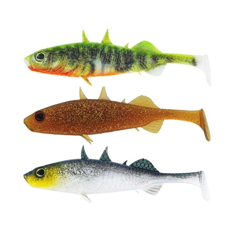 Westin Stanley The Stickleback Shadtail 9cm 7g Dark Water Mix 10 3pcs