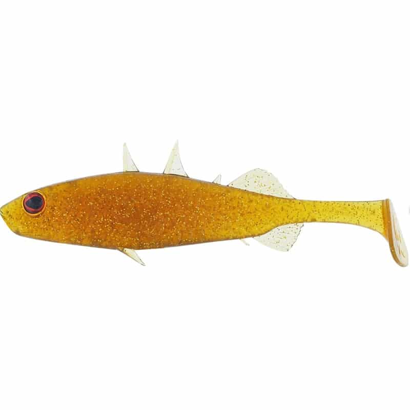 Westin Stanley The Stickleback Shadtail 7,5cm 4g Motoroil Gold 3pcs