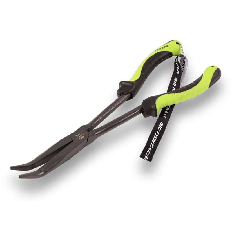 BFT Long Nose Pliers - 28cm - Bent - Teflon Coated