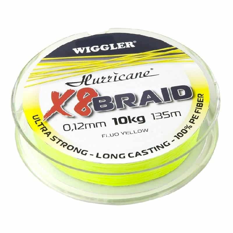 Hurricane X8 Braid Fluo Yellow 0,26mm 21,3kg 135m