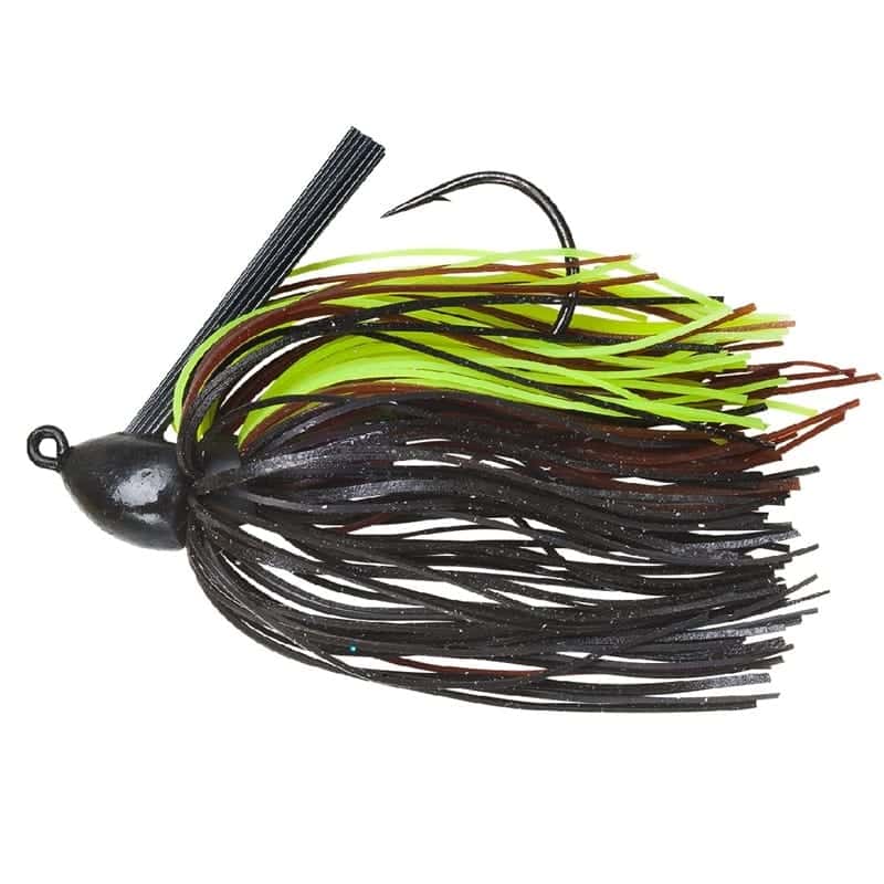 Booyah Baby Boo Jig 9g - Black Black Brown Chartreuse