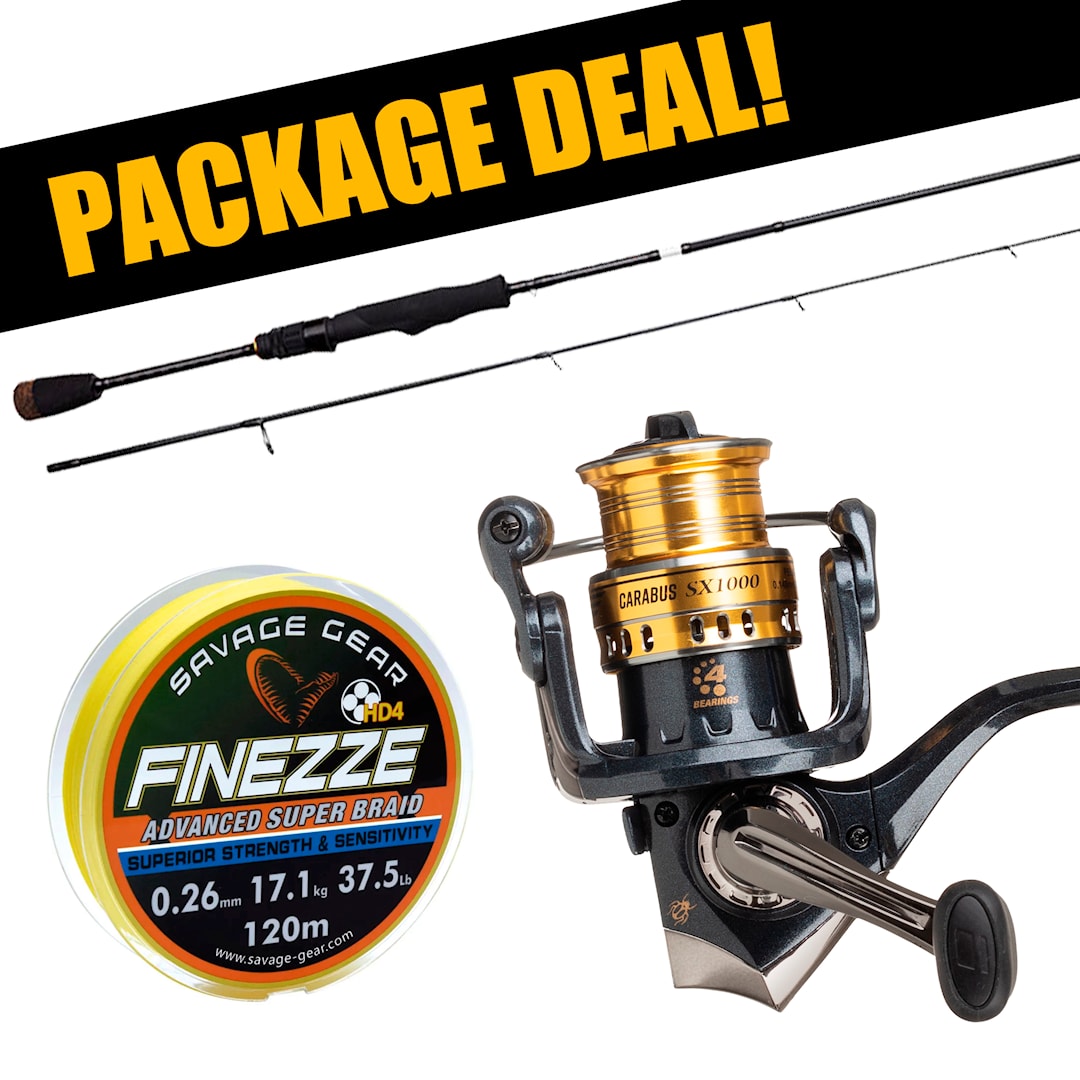 Savage Gear SG2 Micro + Abu Garcia Carabus haspelset med flätlina (UL) - Savage Gear